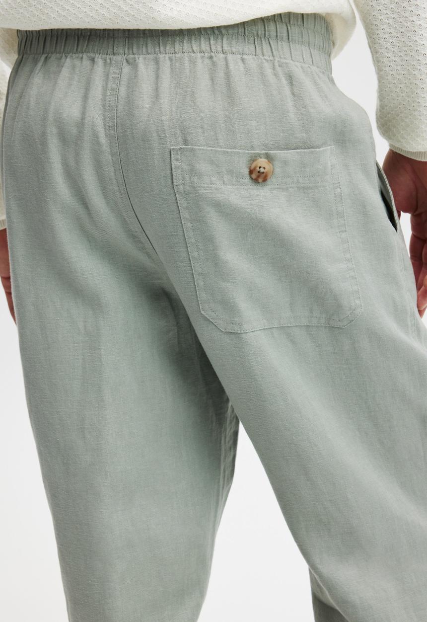 Cotton On - Linen pant - washed military