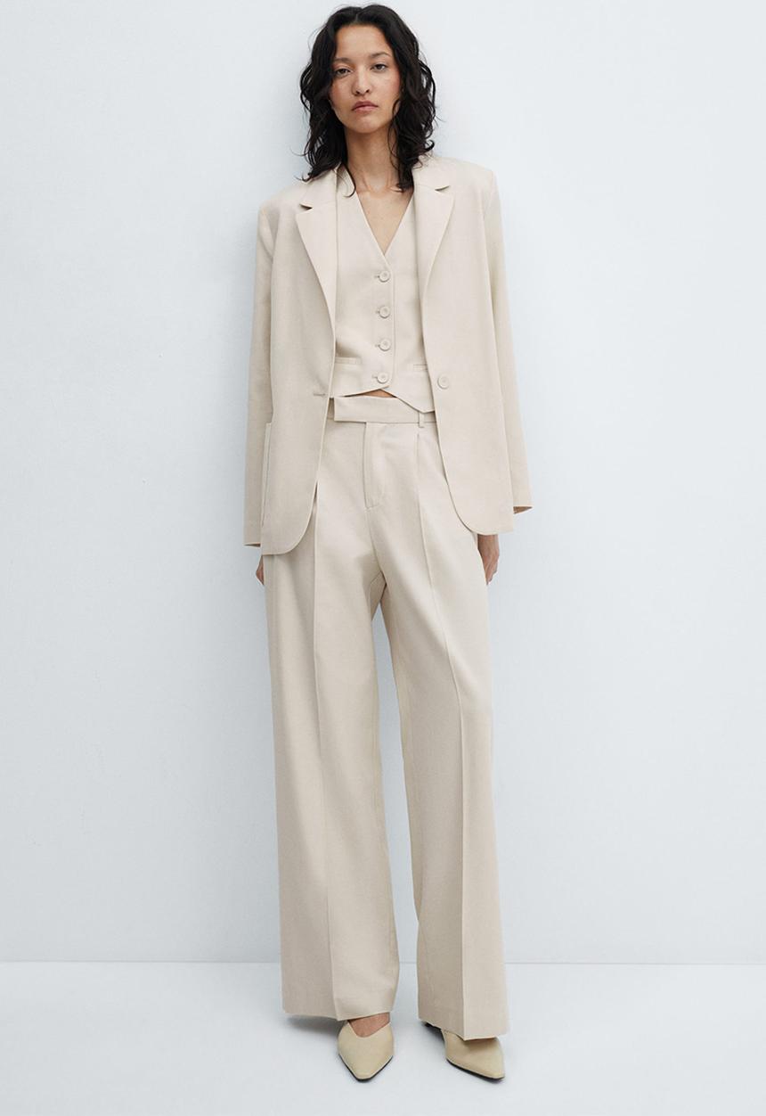 MANGO - Trousers Alicante - Beige