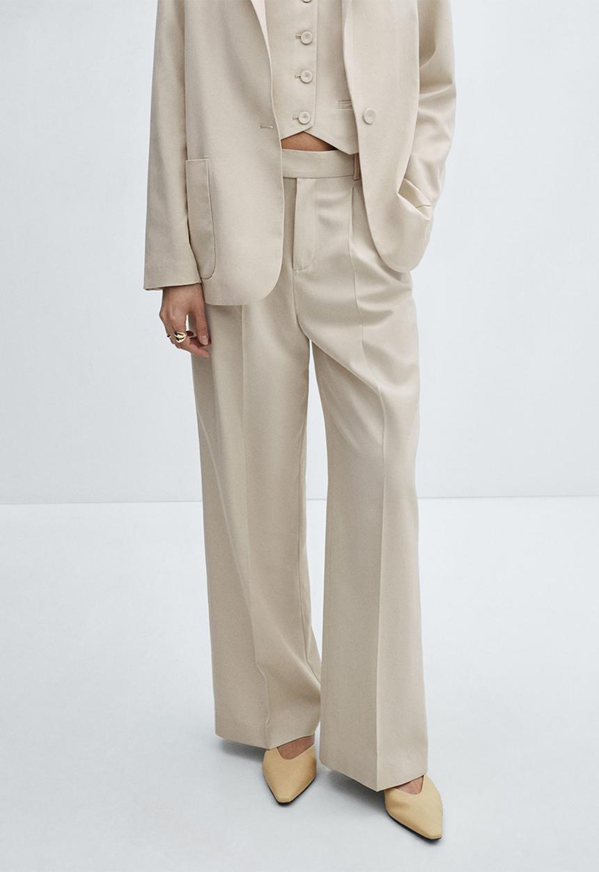MANGO - Trousers Alicante - Beige