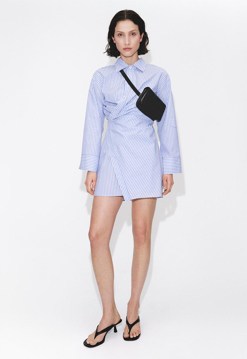 MANGO - Dress crusi - mid-blue