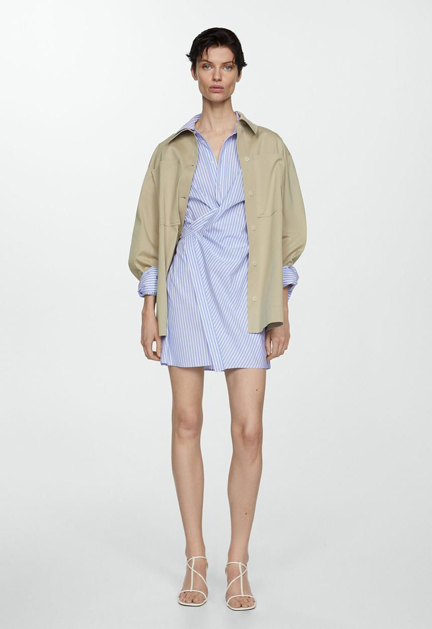 MANGO - Dress crusi - mid-blue