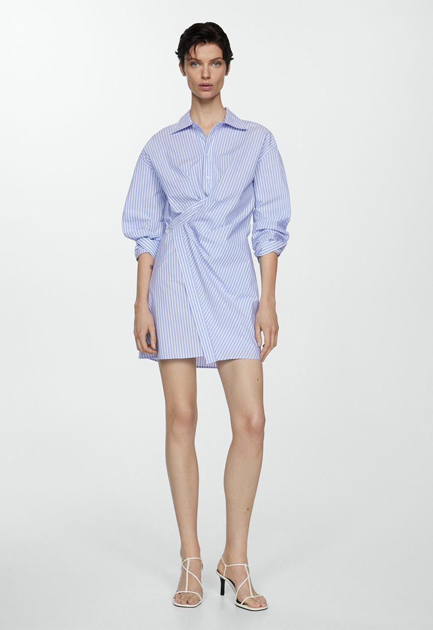 MANGO - Dress crusi - mid-blue