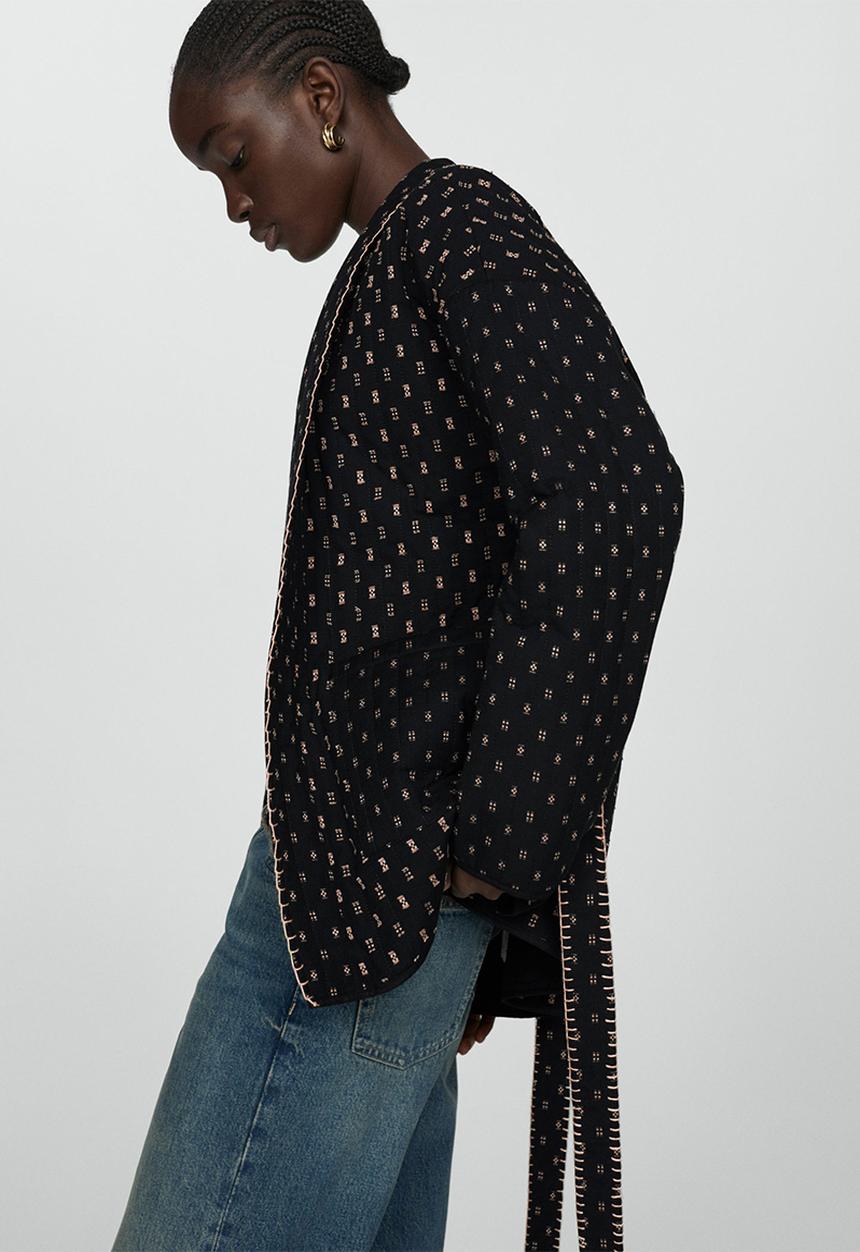 MANGO - Jacket elora - midnight navy