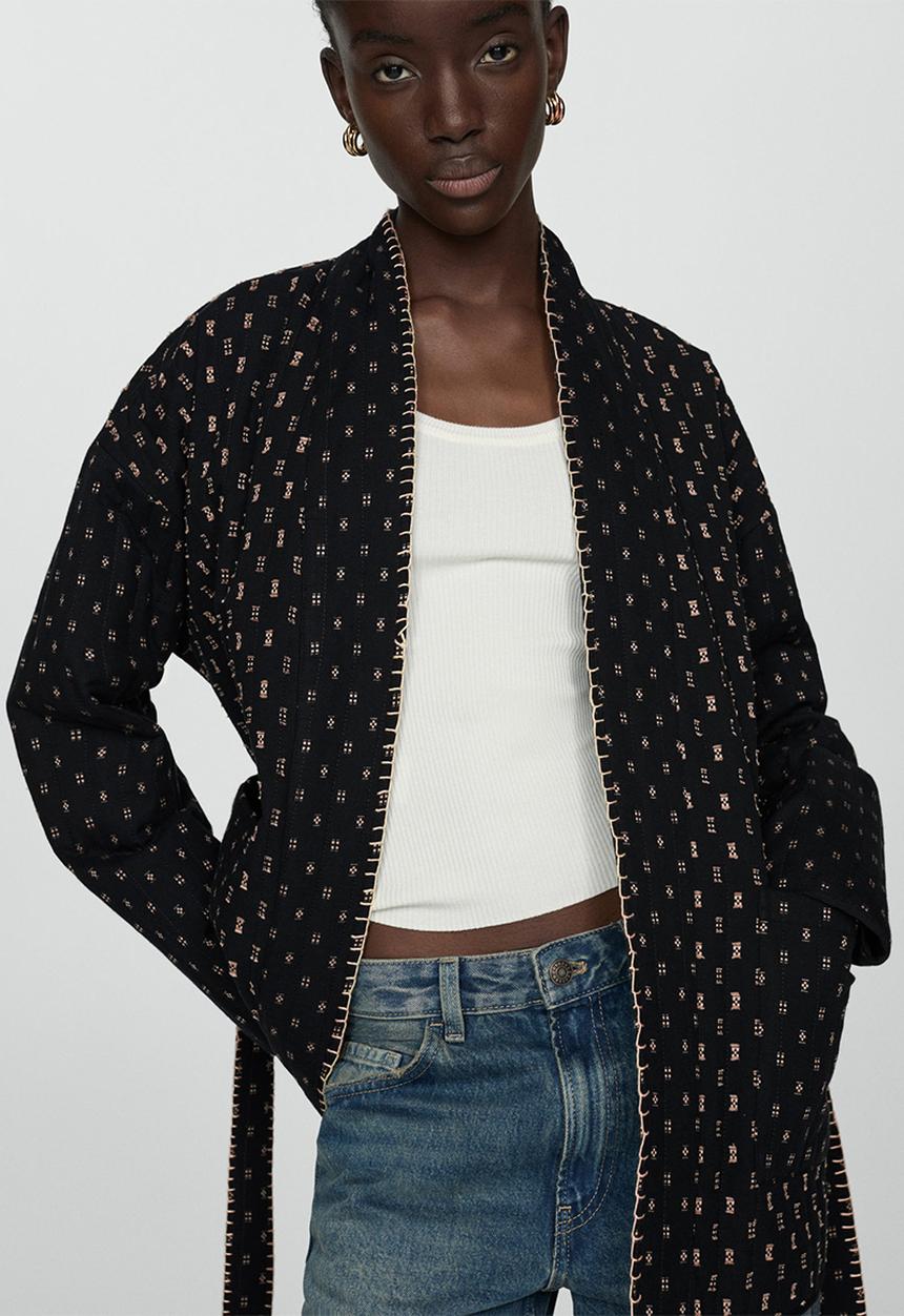MANGO - Jacket elora - midnight navy