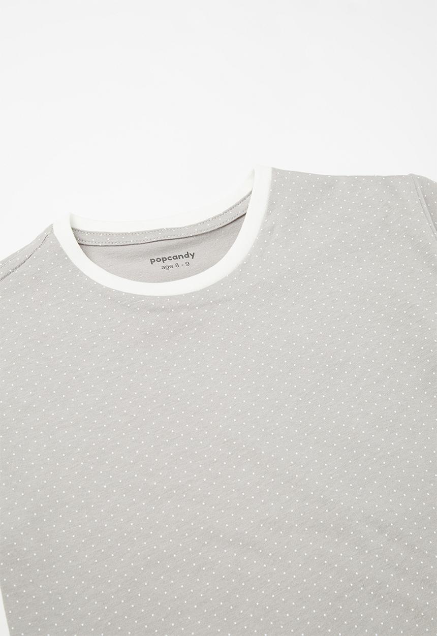 Pop Candy - Tee & pants pj set - grey