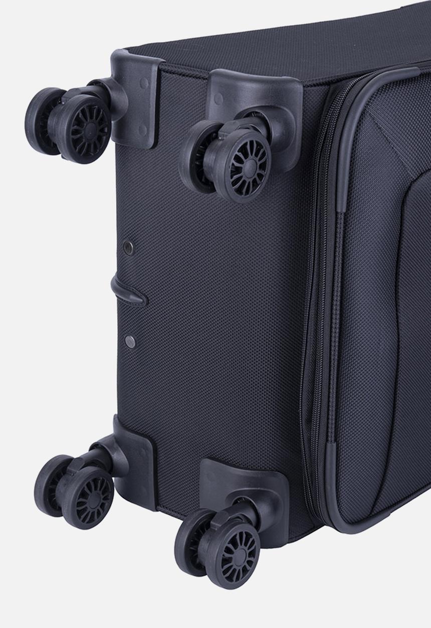 Voyager - Istria 4 Wheel Trolley Case - Black
