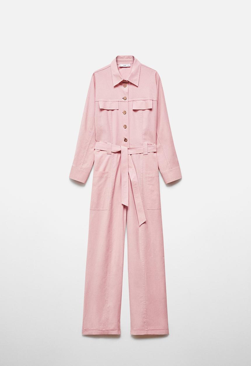 MANGO - One-Piece Suit Blash - Light/ Pastel Pink