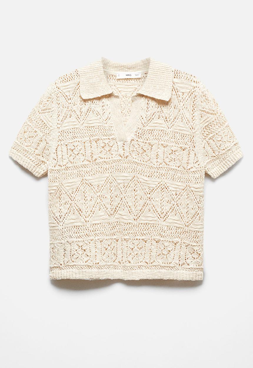 MANGO - Sweater Maldivas - Beige