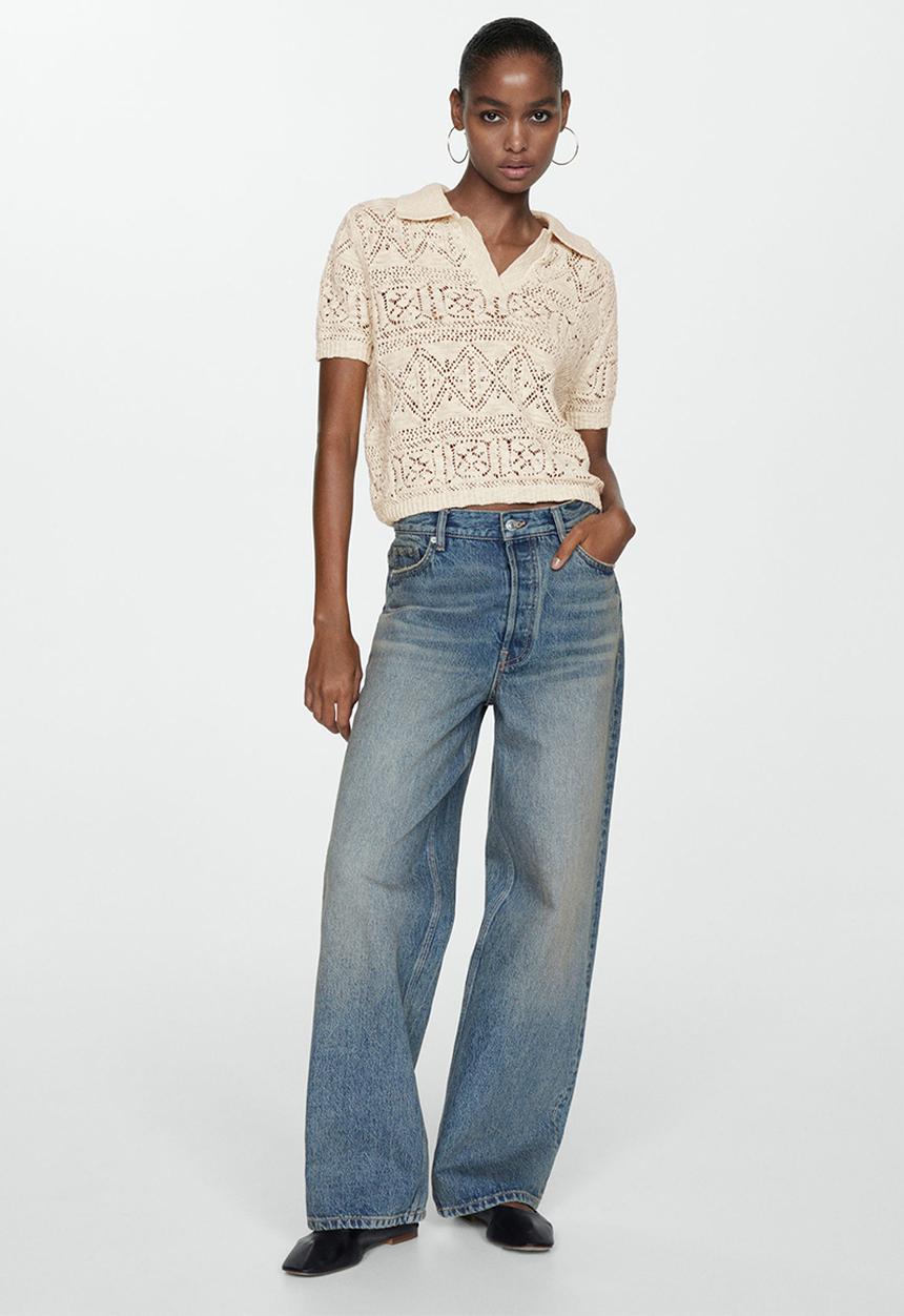 MANGO - Sweater Maldivas - Beige