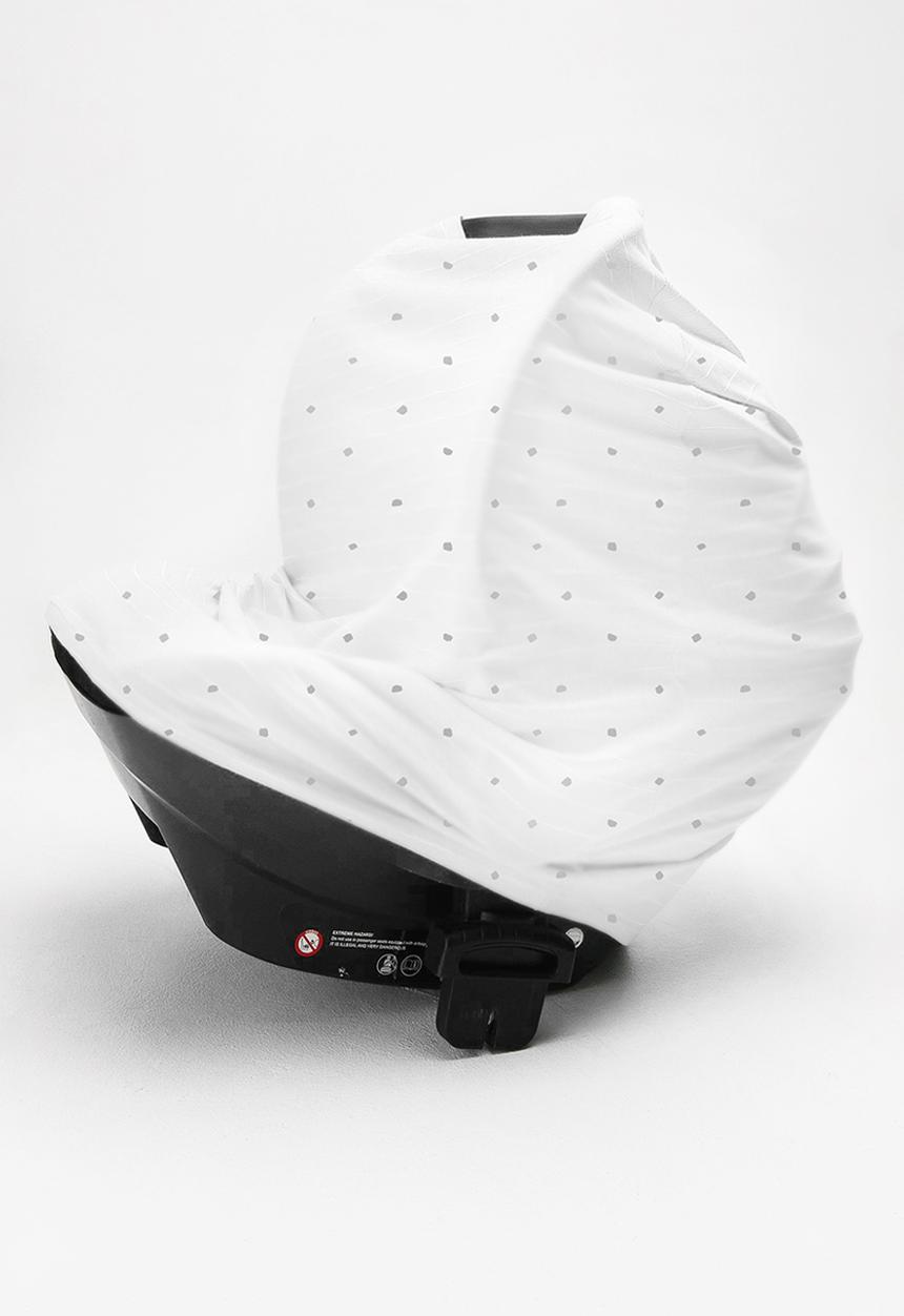 Ree Collective - Nursing cover/travel - white & grey