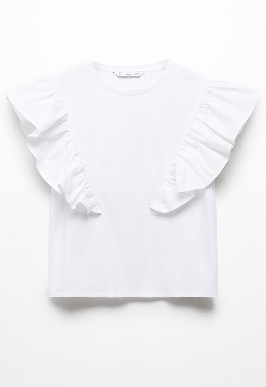 MANGO - T-shirt pope - white