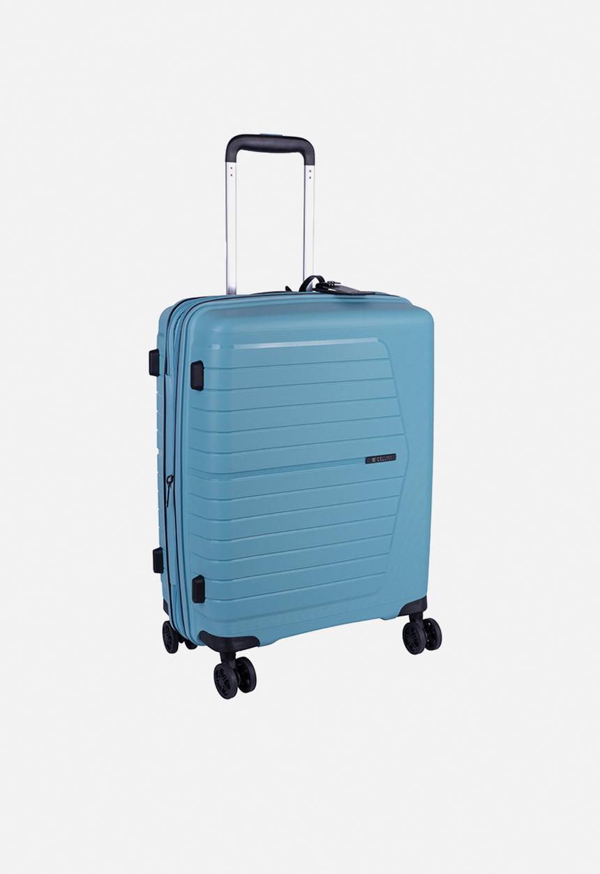 Cellini - Starlite 4-wheel Trolley With TSA Lock - Light Blue