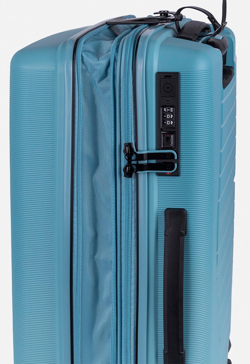 Cellini - Starlite 4-wheel Trolley With TSA Lock - Light Blue