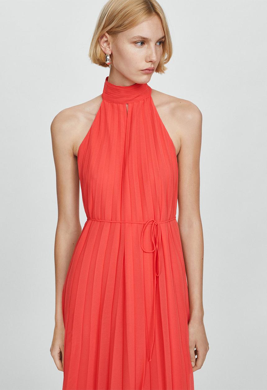 MANGO - Dress adela - dark pink