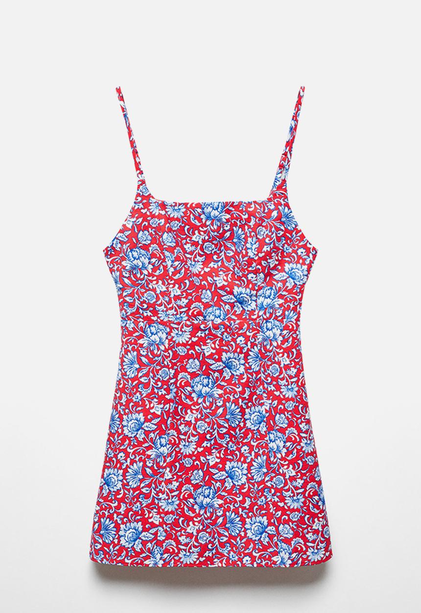 MANGO - Dress concha - red