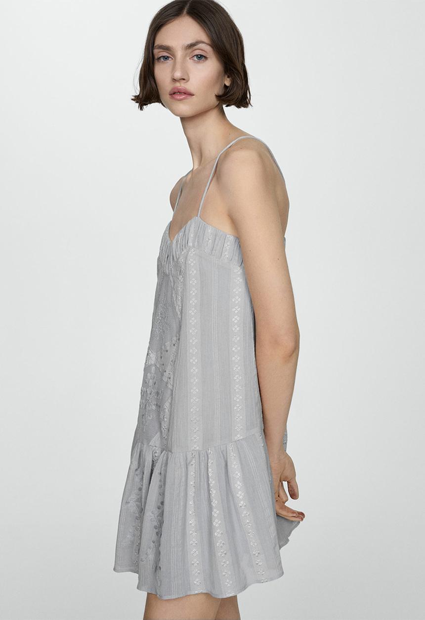 MANGO - Dress constan - turquoise/aqua