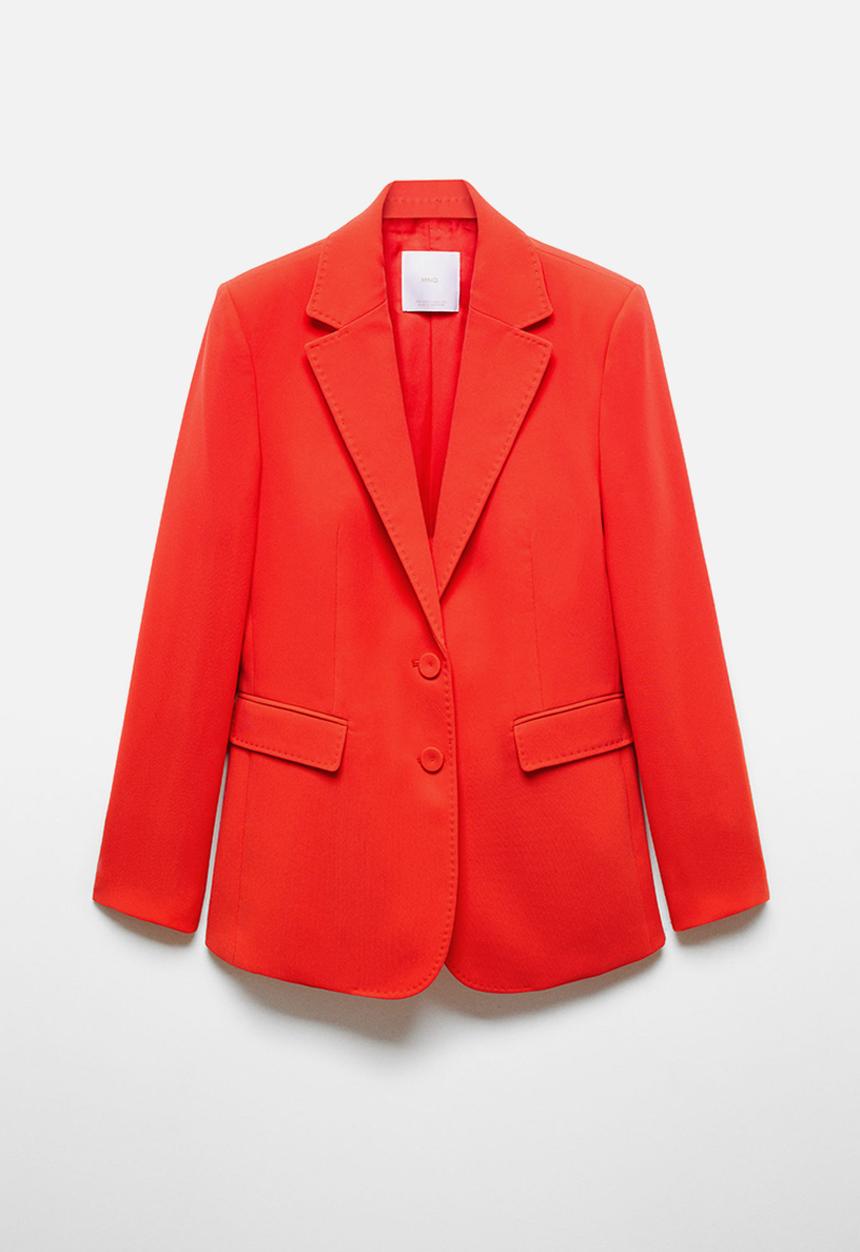 MANGO - Blazer iguana - dark pink