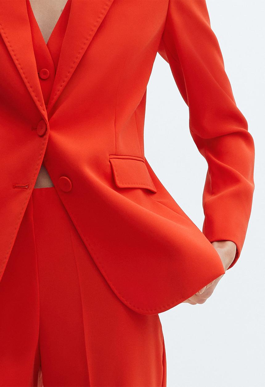 MANGO - Blazer iguana - dark pink