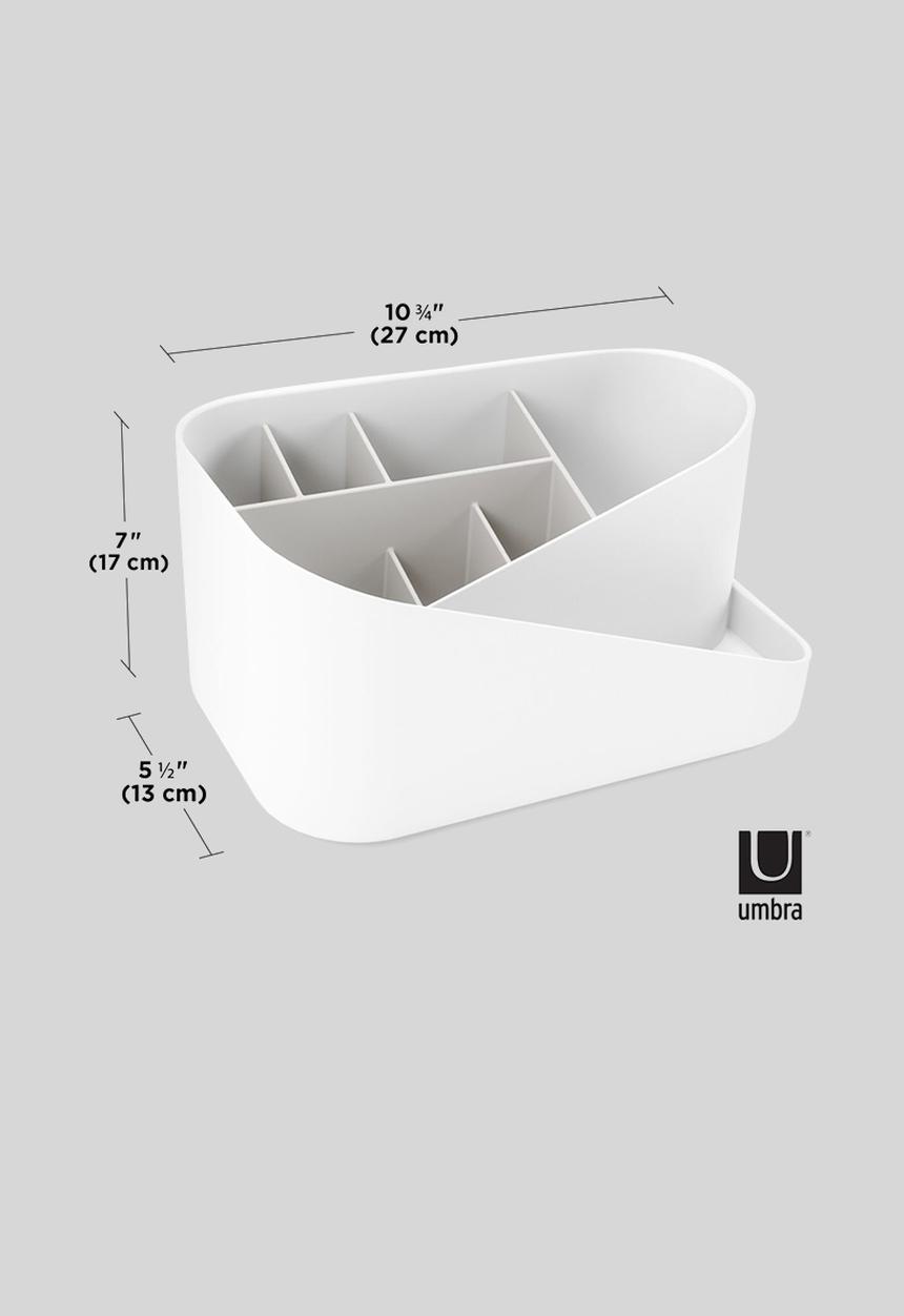 Umbra - Glam cosmetic organizer - white & grey