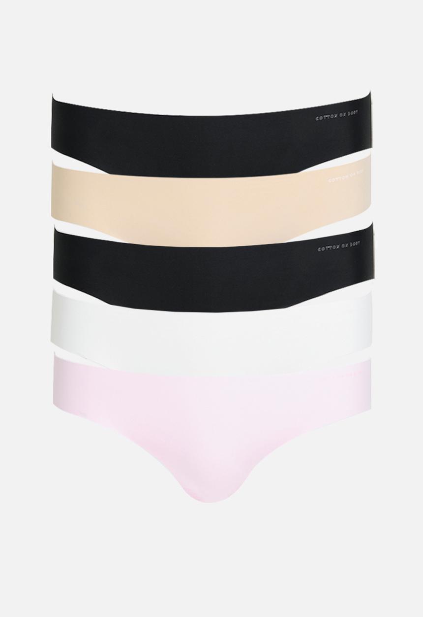 Cotton On - Party pants seamless bikini brief 5 pack - multi 