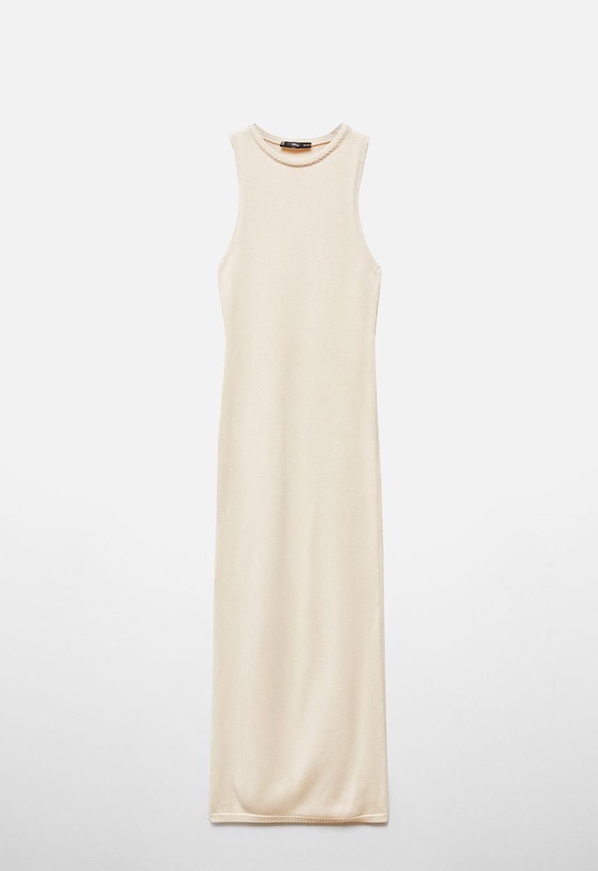 MANGO - Dress eliot - light beige