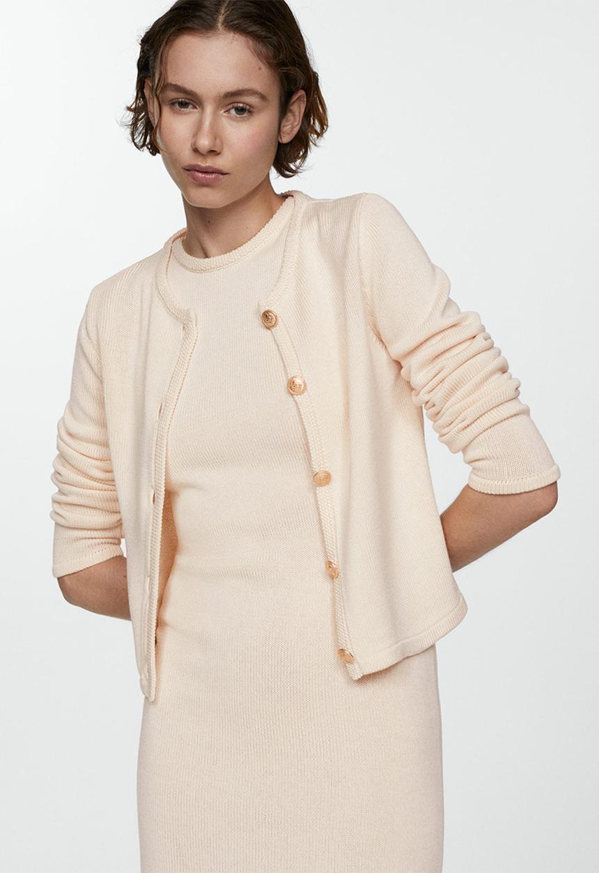 MANGO - Dress eliot - light beige