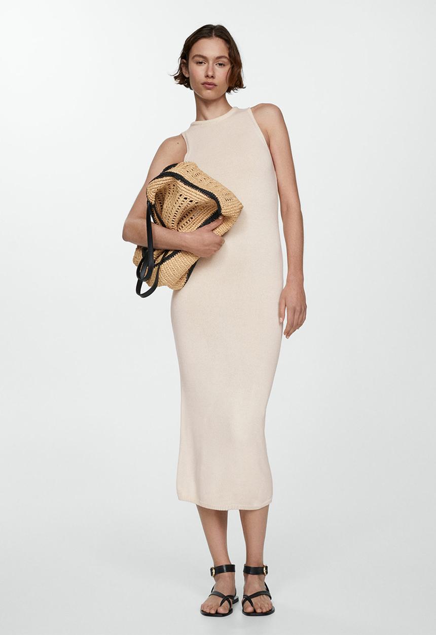 MANGO - Dress eliot - light beige