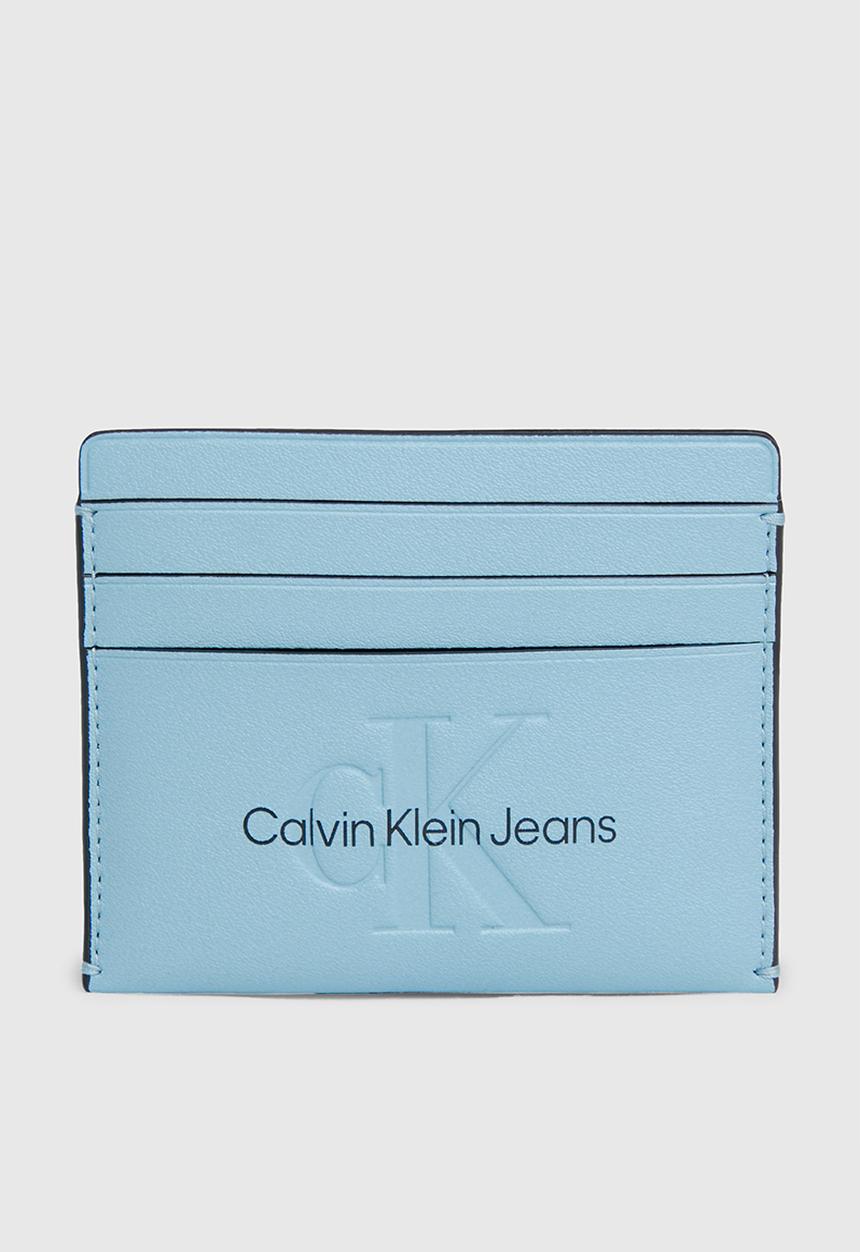 Calvin Klein - Sculpted cardcase 6cc mono - dusk blue