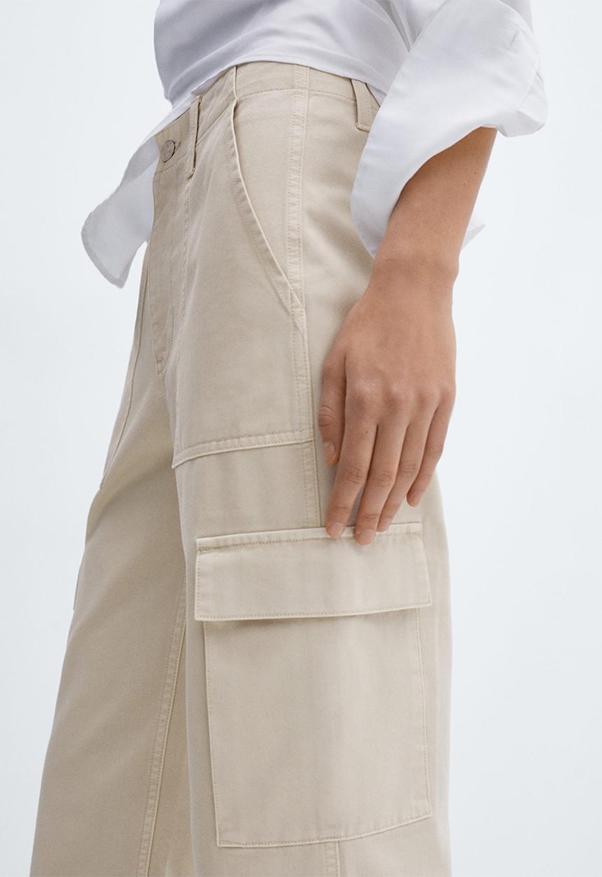 MANGO - Jeans lara - light pastel beige