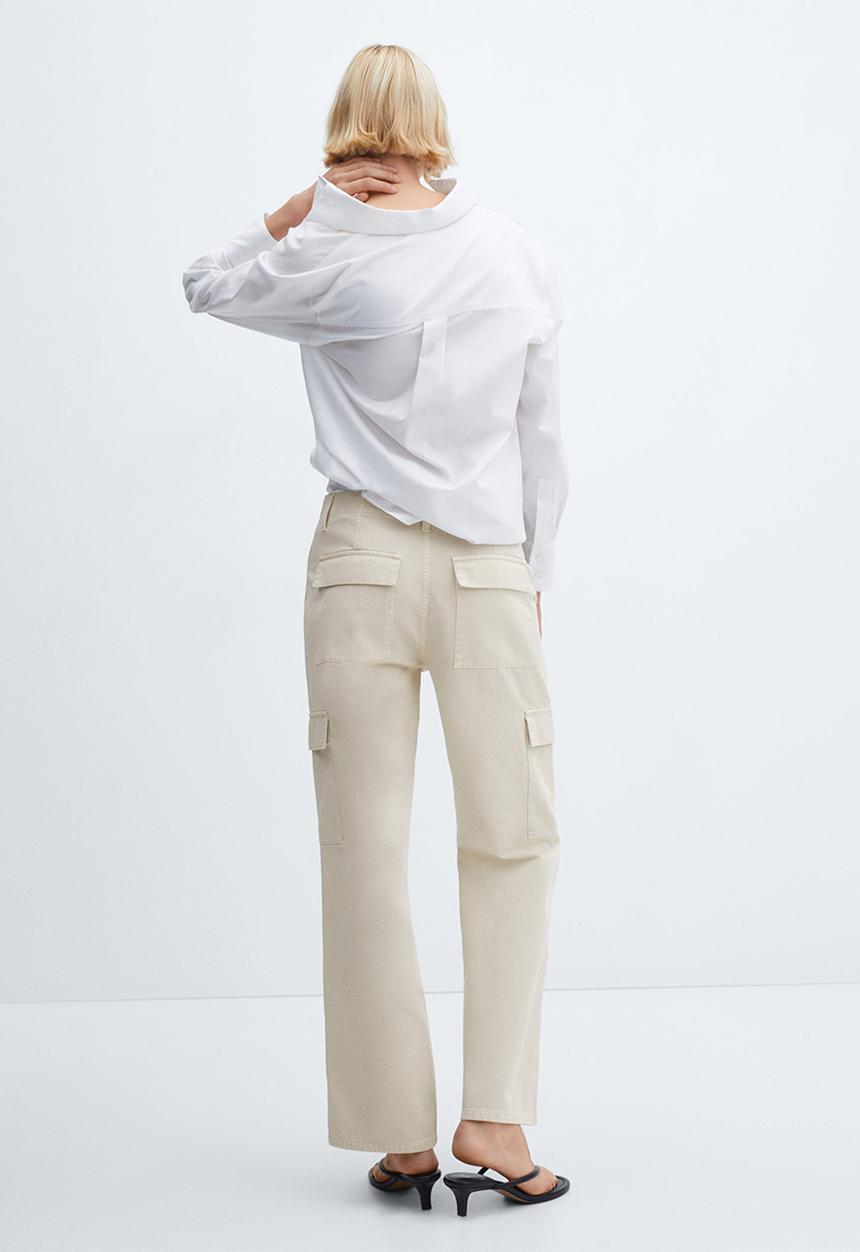 MANGO - Jeans lara - light pastel beige