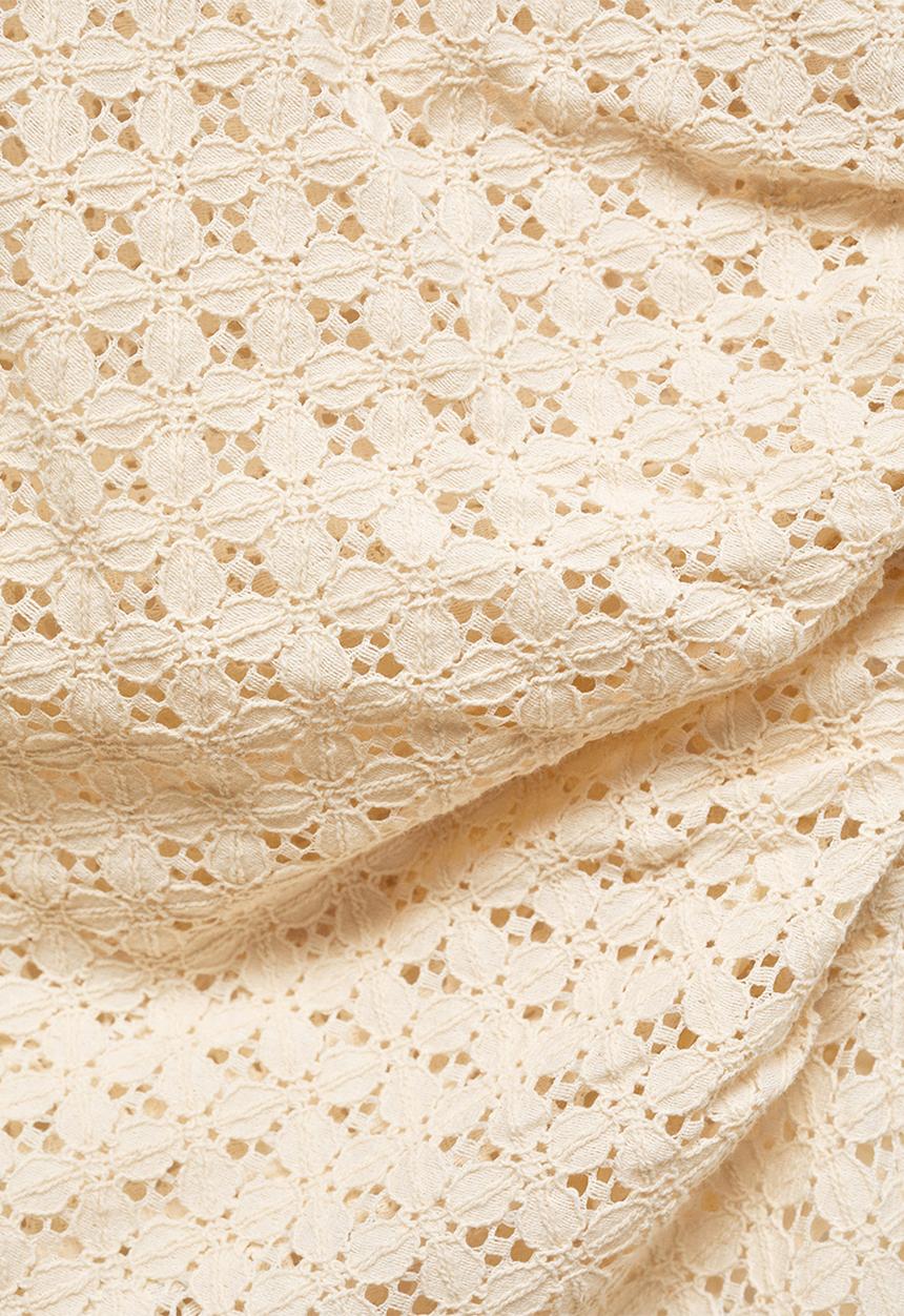 MANGO - Top lemon - light beige