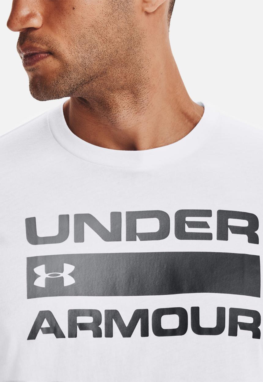Under Armour - UA team issue wordmark short sleeve - white/black