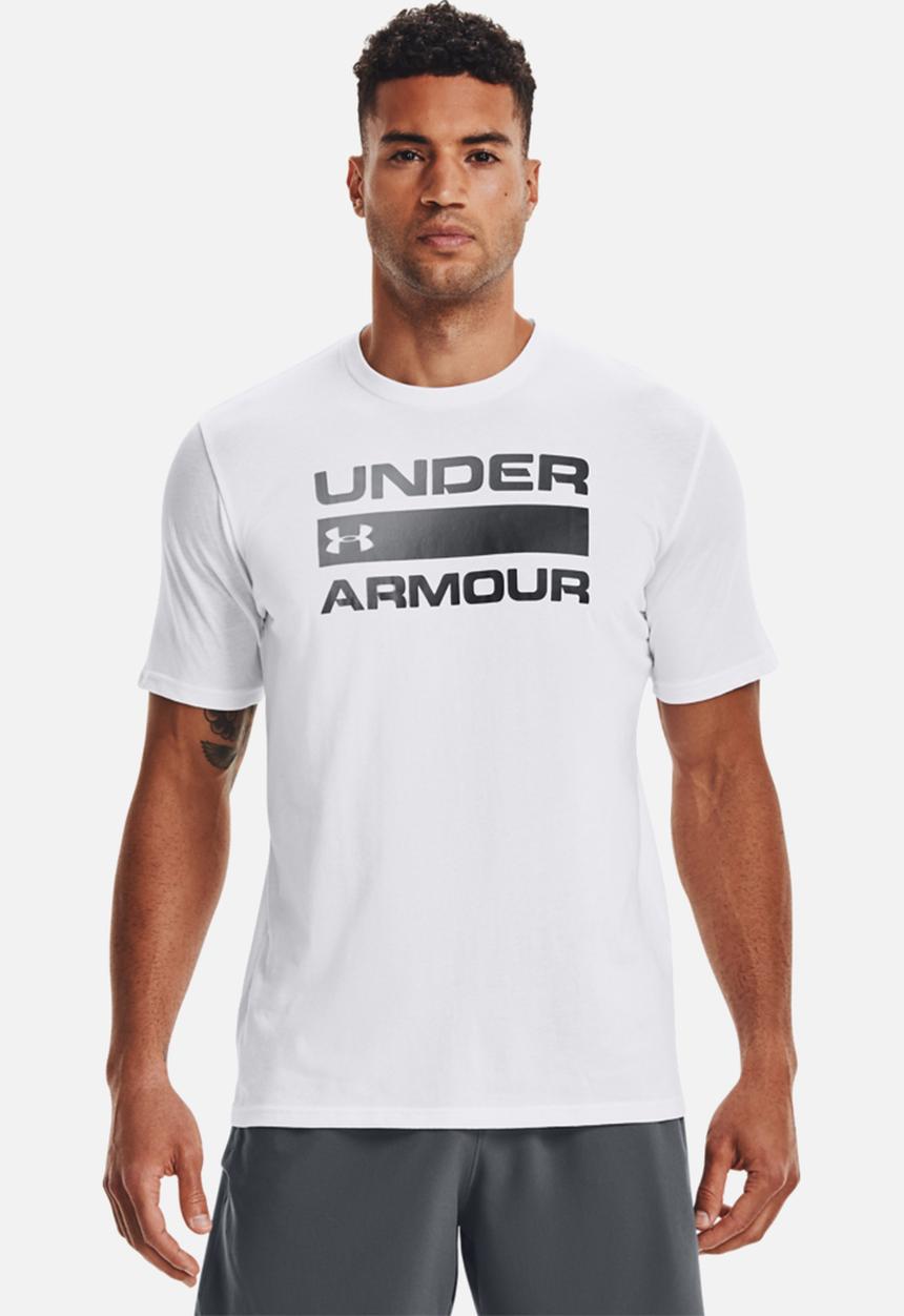 Under Armour - UA team issue wordmark short sleeve - white/black