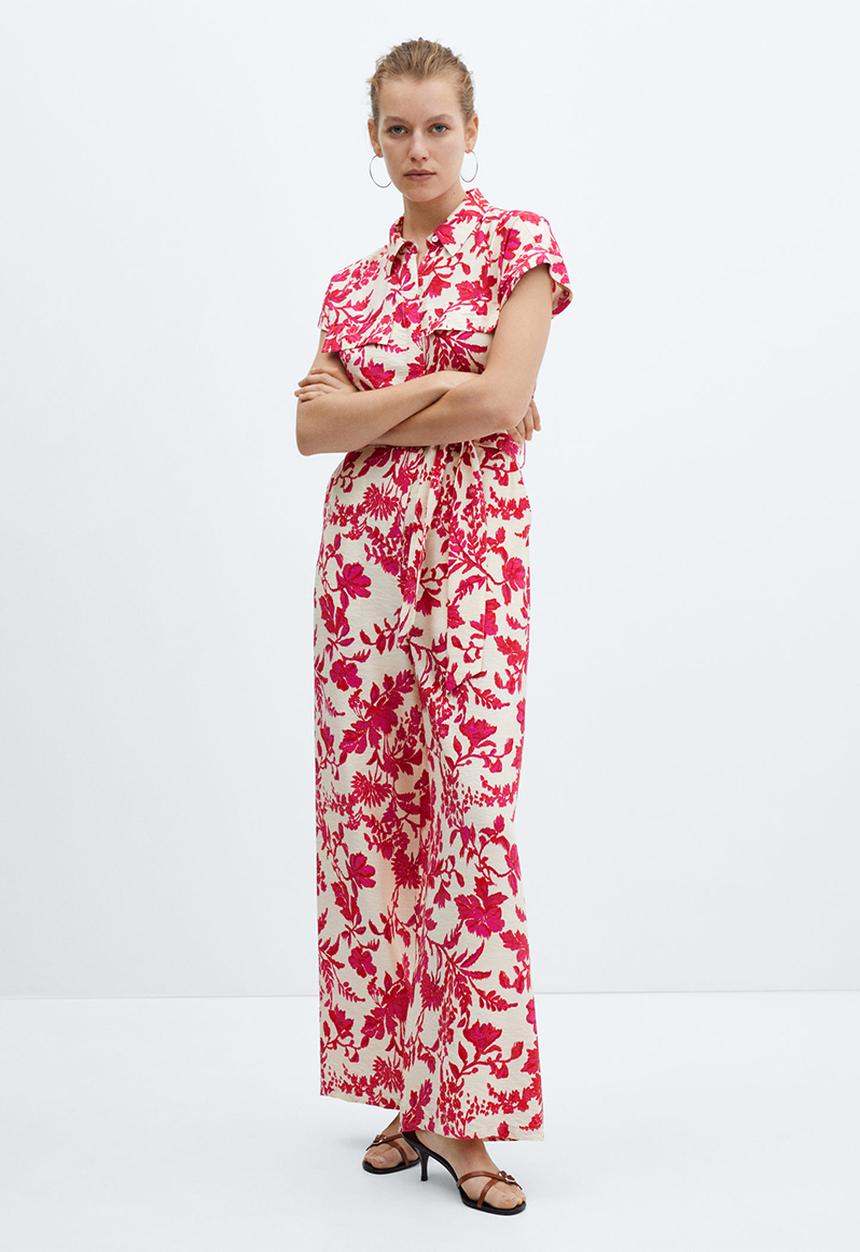MANGO - One-piece suit ecuador - dark pink