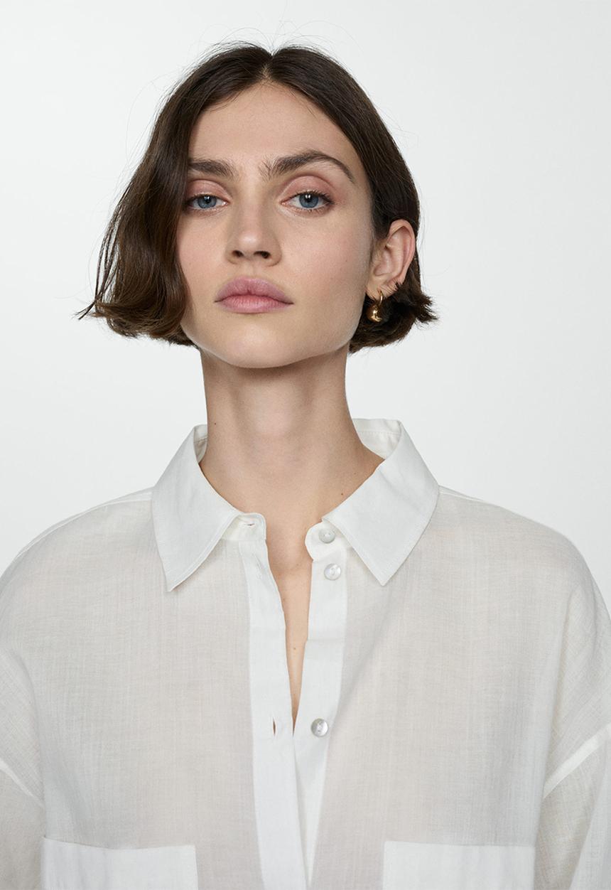 MANGO - Shirt regina - white