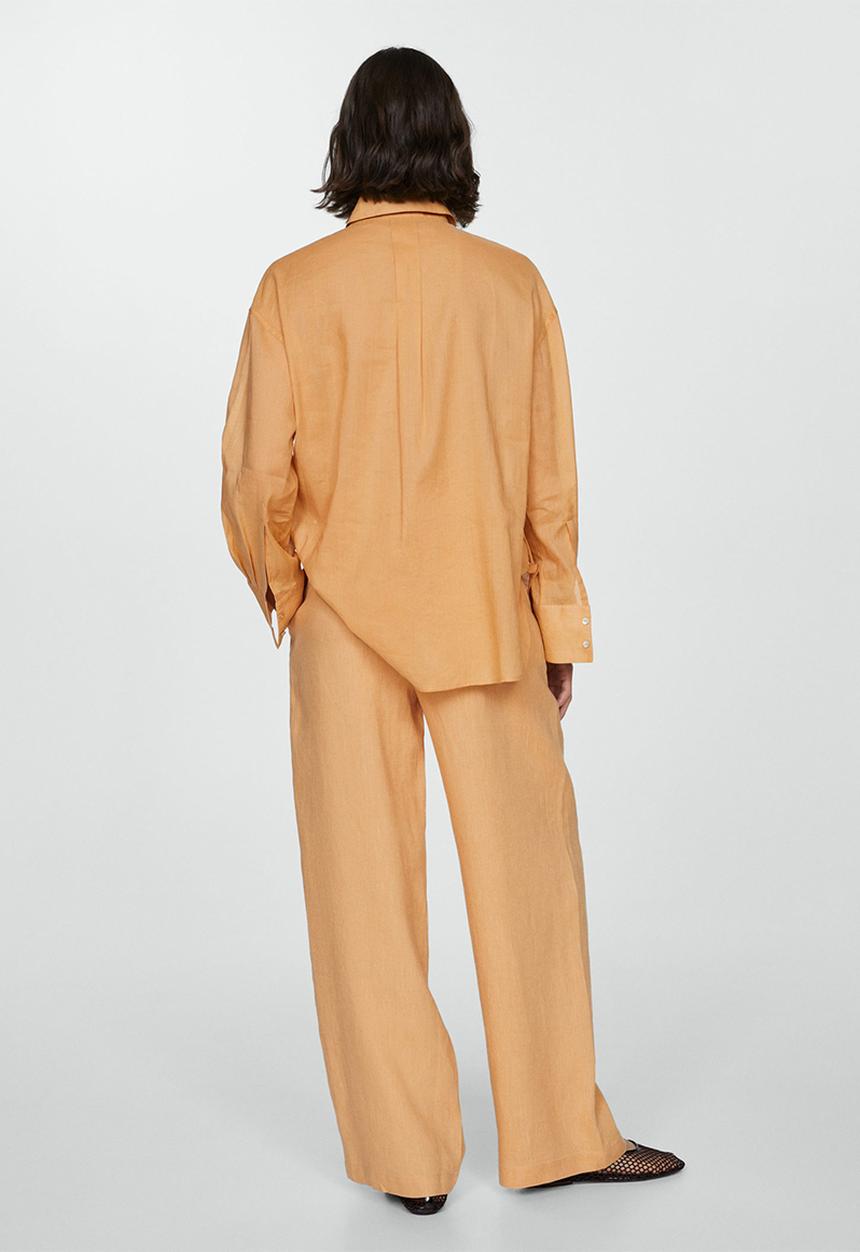 MANGO - Shirt regina - dark yellow