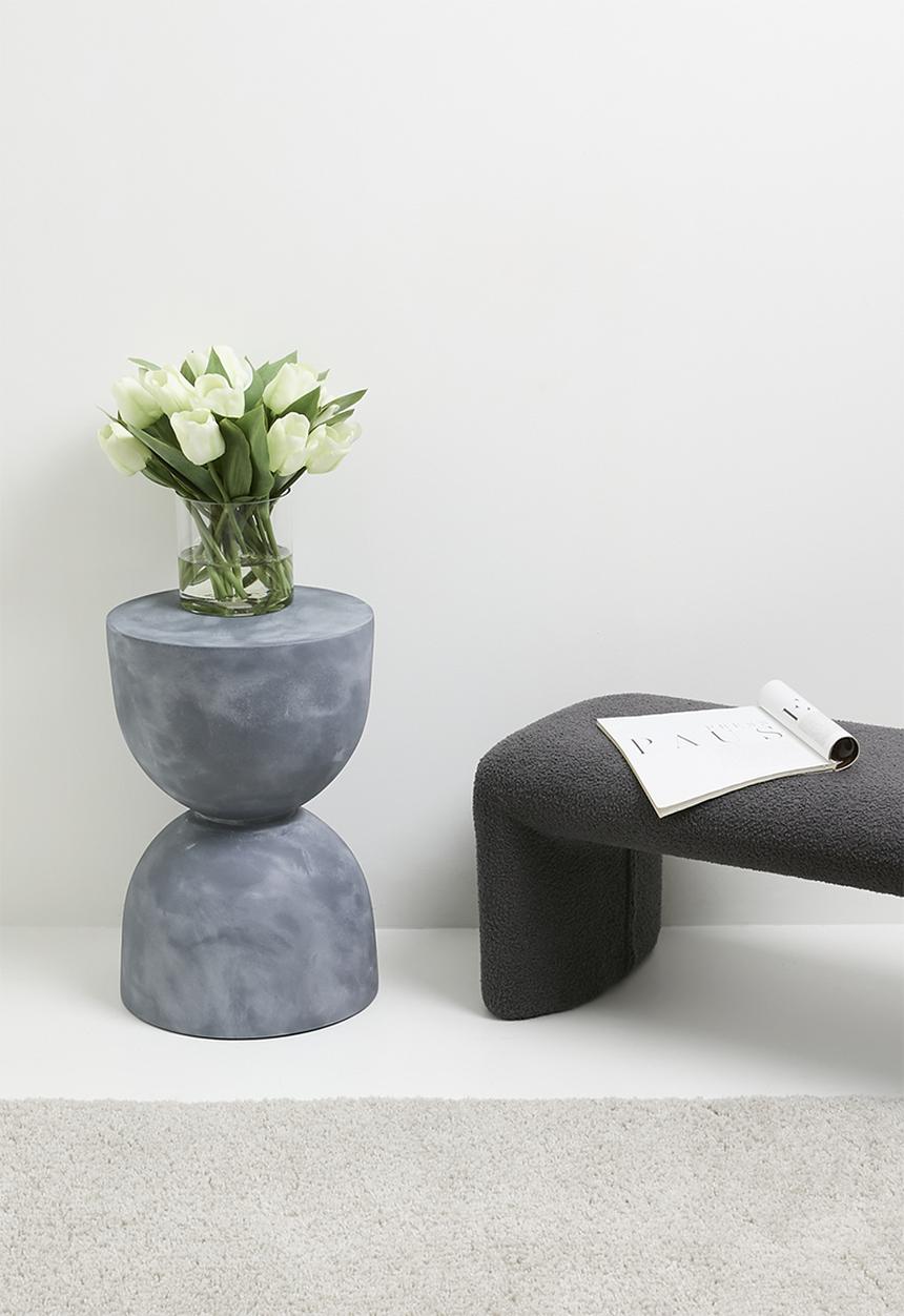 Nolden Brothers - Hour glass side table - cement finish