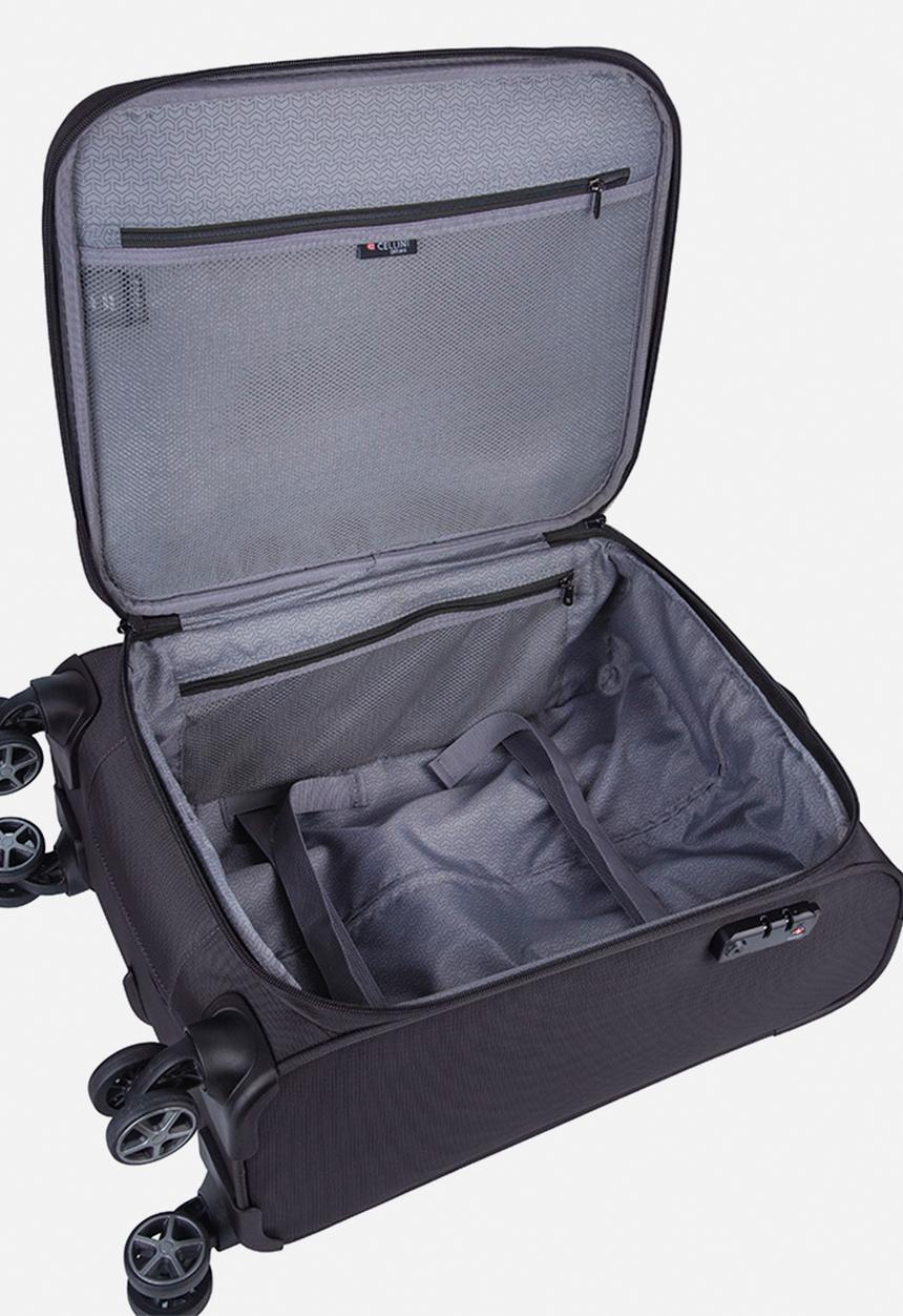 Cellini - Optima 4 Wheel Trolley Case - Ink Black