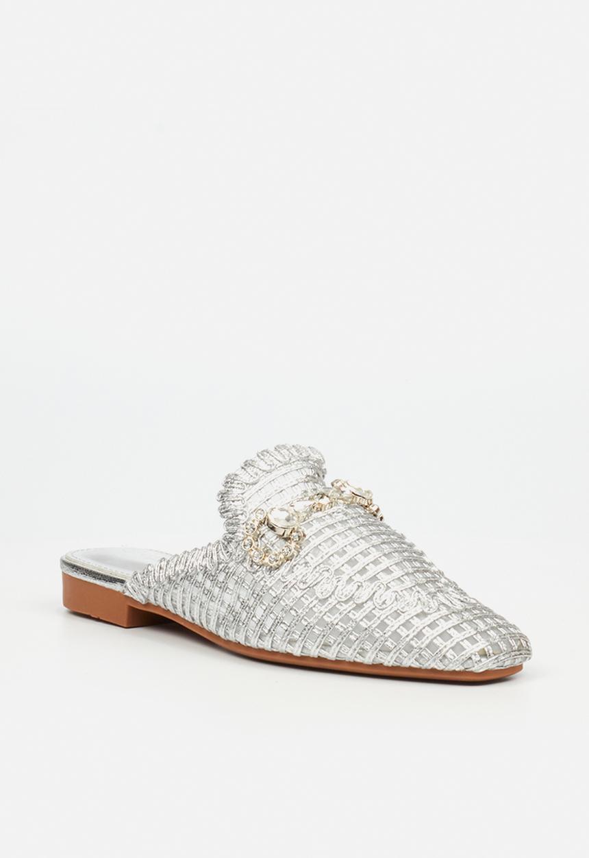 Miss Black - Jipsy 6 mule - silver
