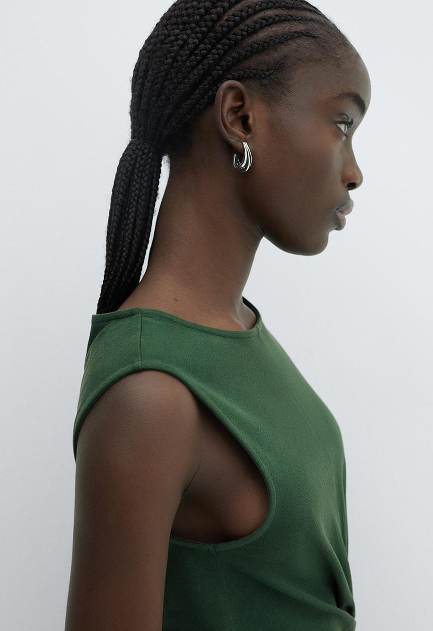 MANGO - Dress fertina - green