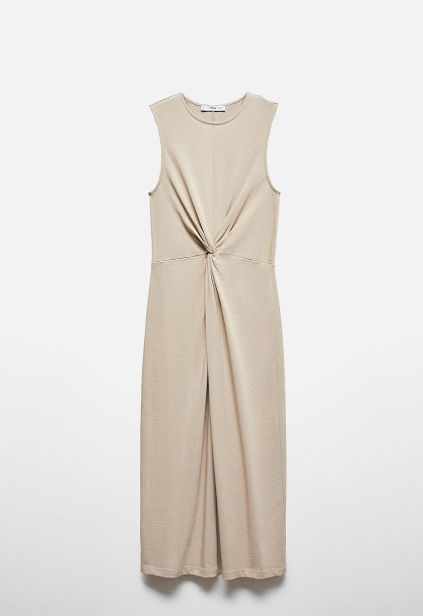 MANGO - Dress fertina - beige