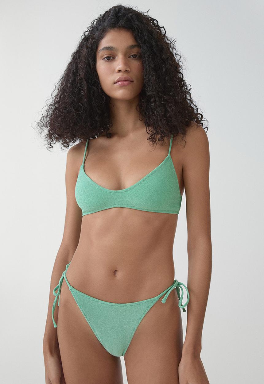 MANGO - Bikini bottom salamina - mid-green