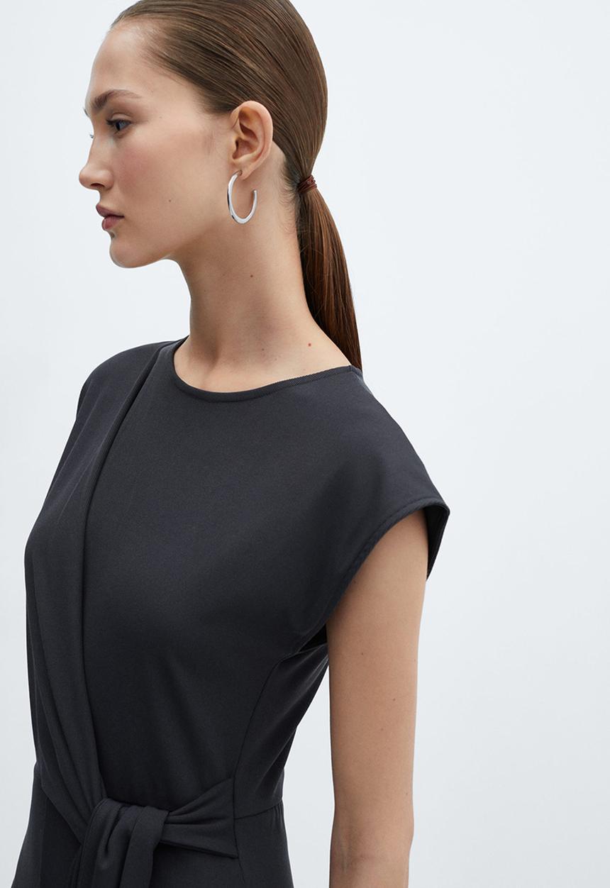 MANGO - Jumpsuit belinda - charcoal