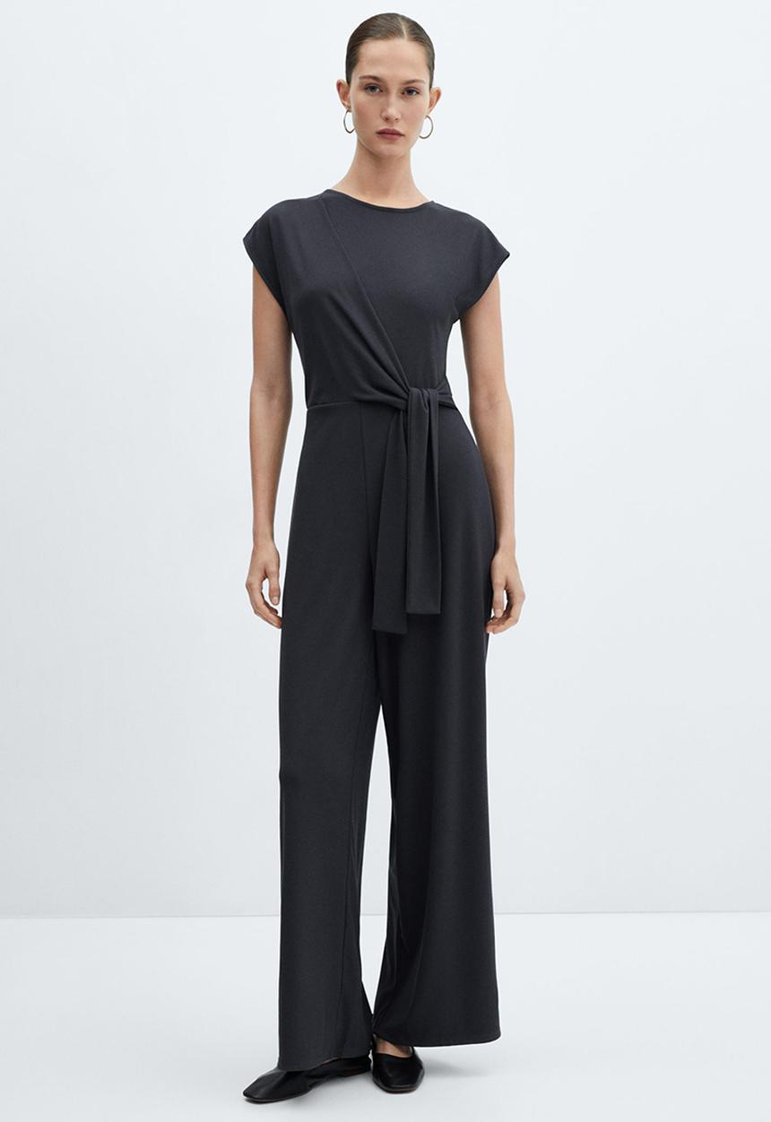 MANGO - Jumpsuit belinda - charcoal