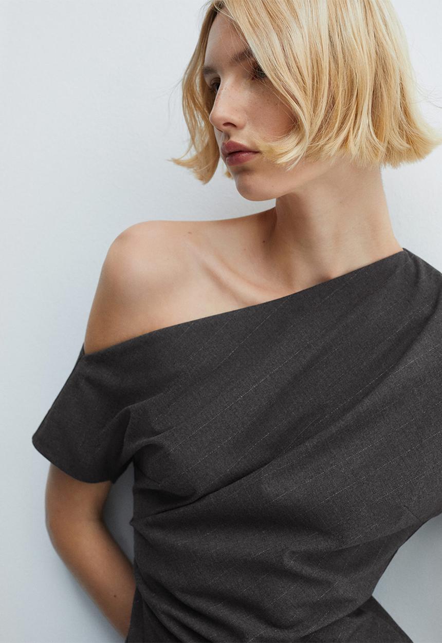 MANGO - Dress adriana2 - medium gray