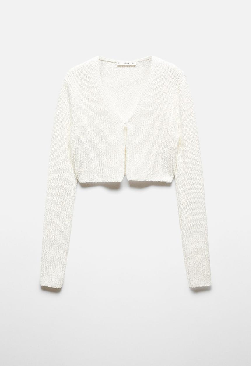 MANGO - Cardigan coro - white