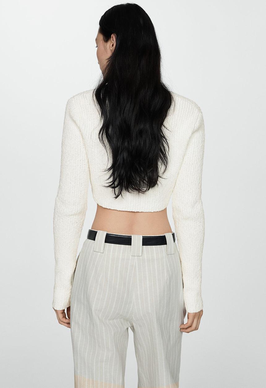 MANGO - Cardigan coro - white