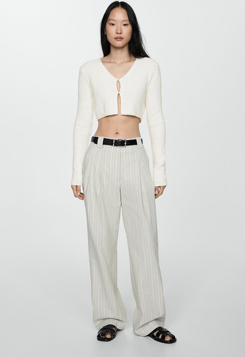 MANGO - Cardigan coro - white