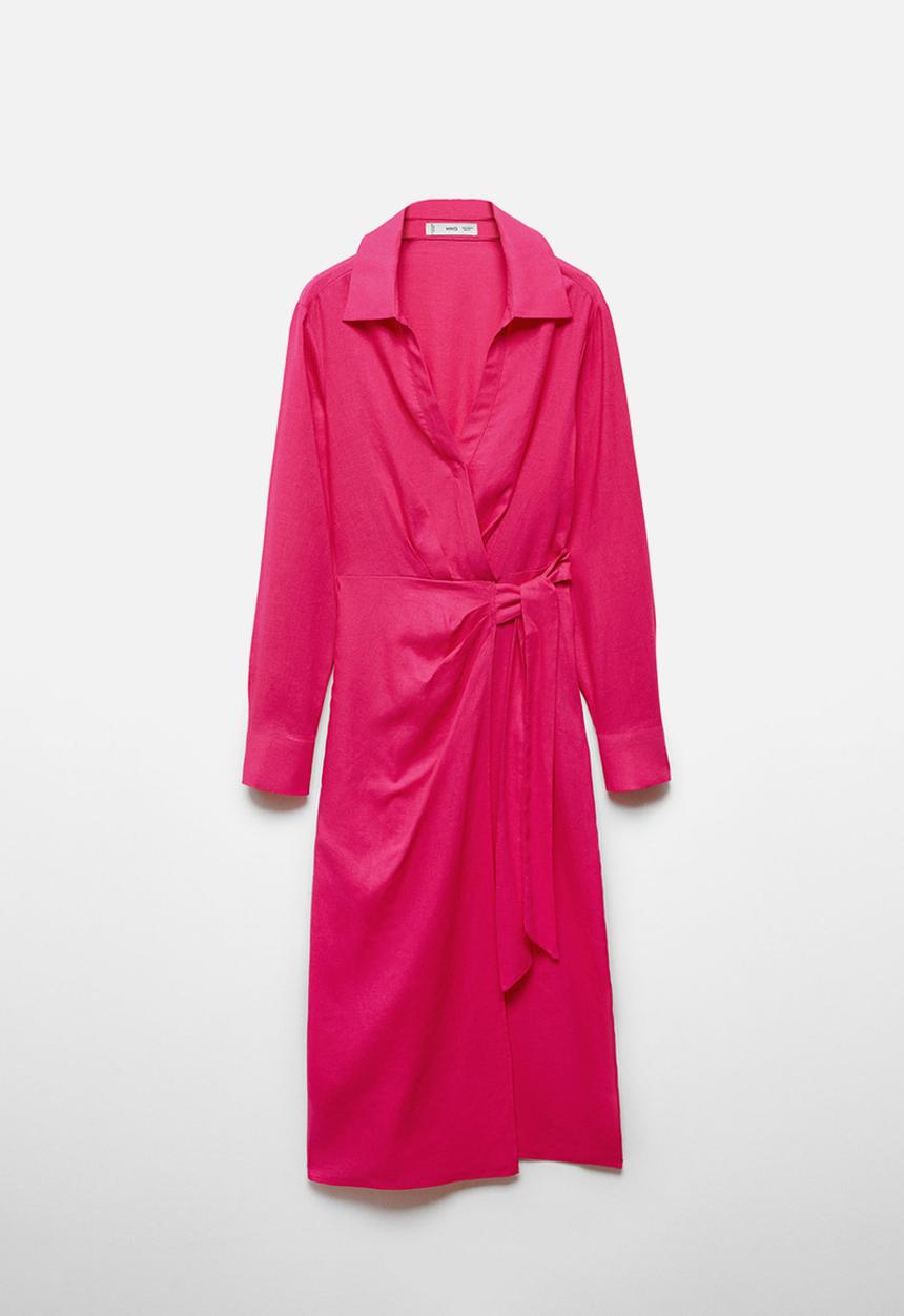MANGO - Plus dress carola - bright pink