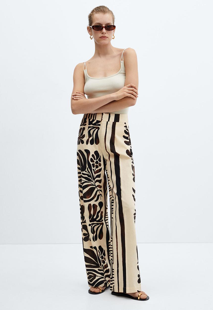 MANGO - Trousers karina - brown